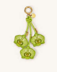 Orchid Bag Charm - Green