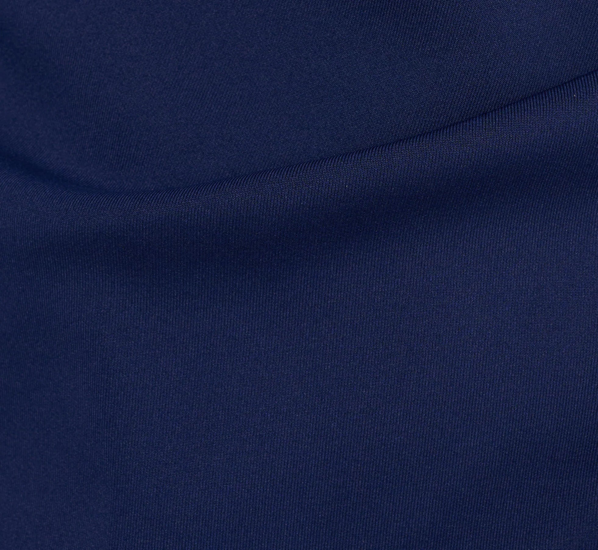 Off Shoulder Bell Sleeve Rosette Gown In Navy Sateen