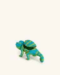 Hazel Chameleon Clutch - Green/Blue