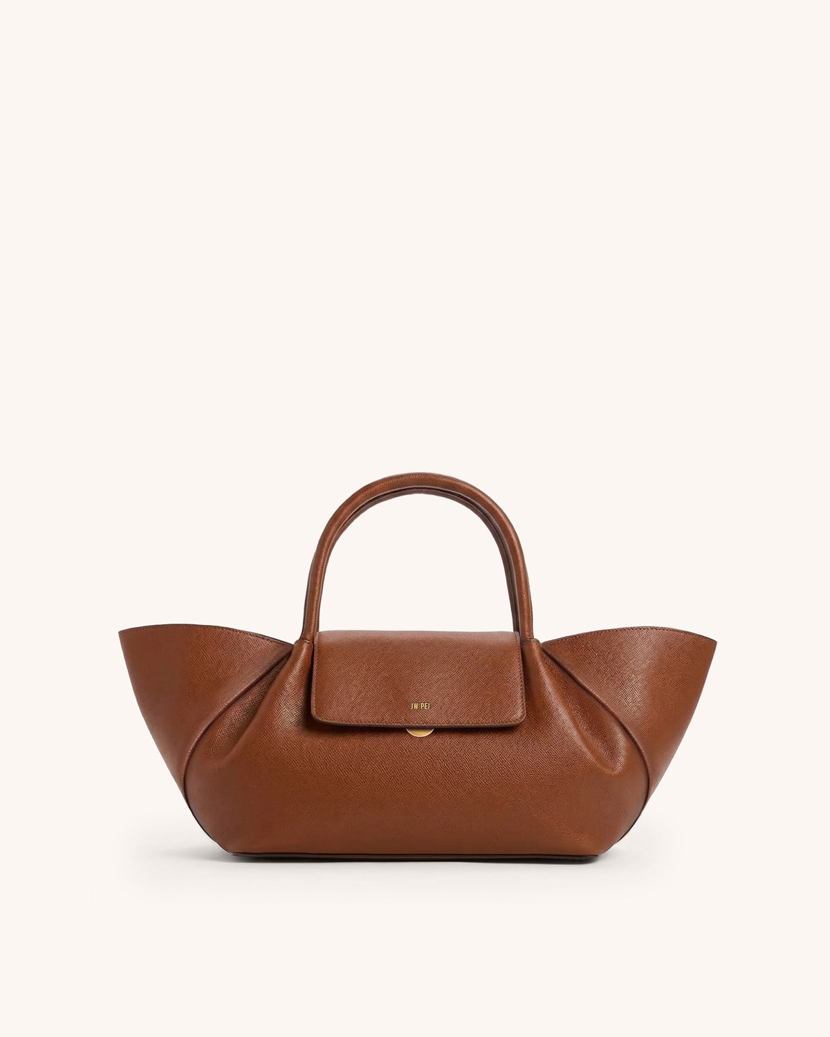Avery Structured Top Handle Bag - Brown