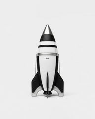 Rocket Shaped Crossbody Bag - White/Black
