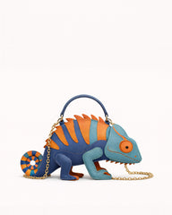 Chameleon Shaped Crossbody Bag - Blue