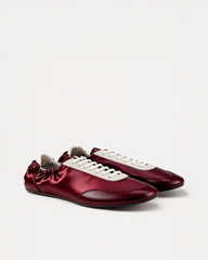 Ashley Ruched Sneakers – Red