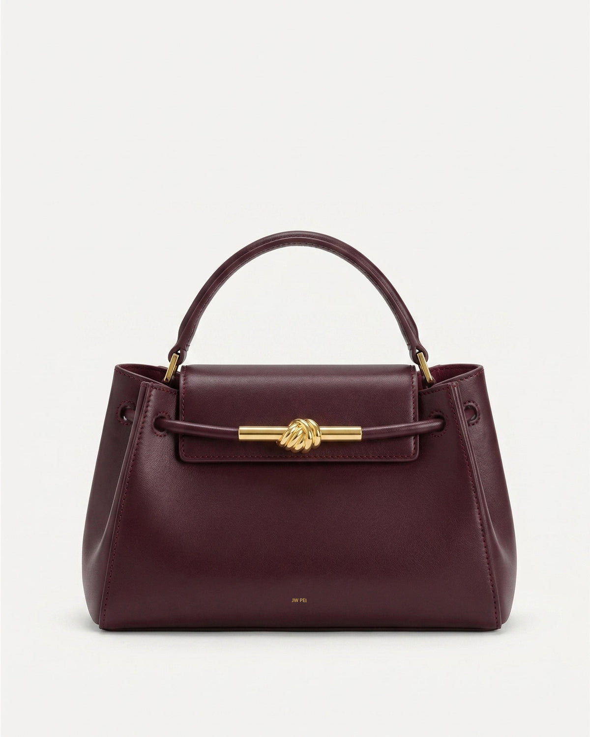 Maya Knot Top Handle Bag - Red