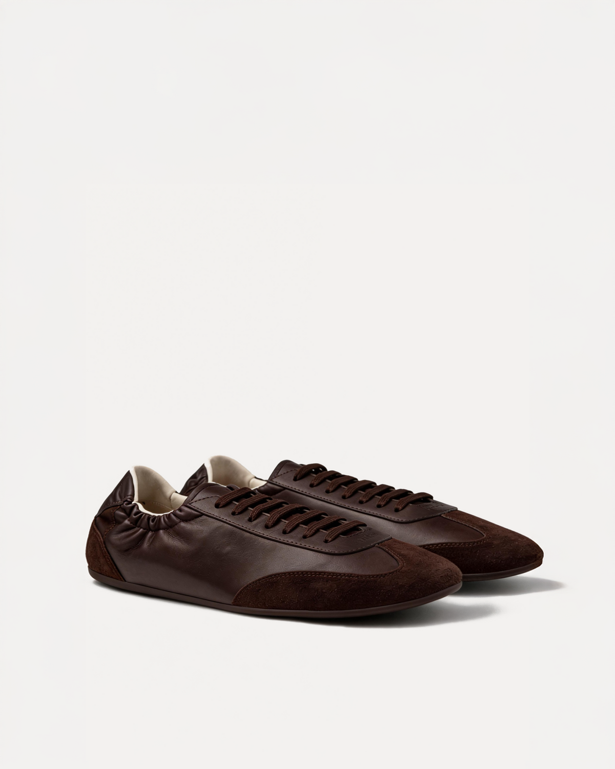 Daphne Lace-Up Sneakers – Brown