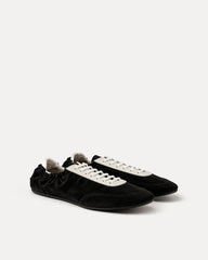 Hailey Ruched Sneakers – Black
